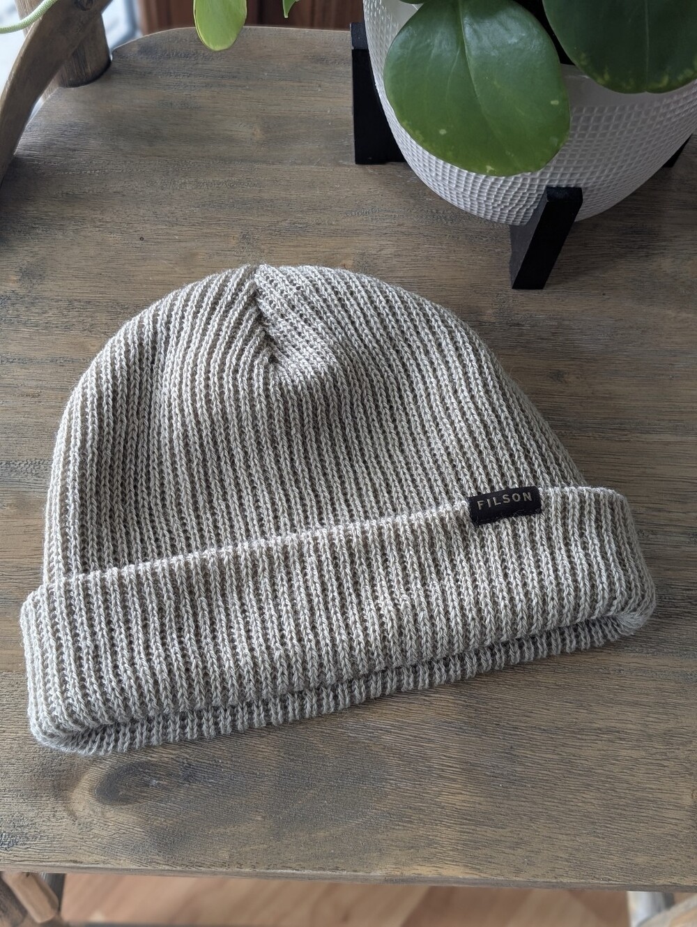 NWOT Filson Wool Knit Hat Cuff Sawdust Watch Cap Beanie